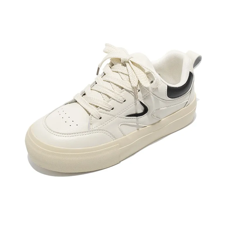 TUOPIN Cleanfit White Sneakers Lightweight And Breathable Low Top Skateboard Shoes Unisex-6