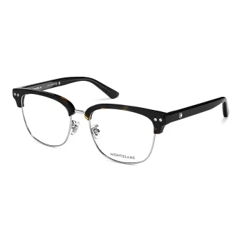 MONTBLANC Plate Frame Browline Eyeglass Frames Unisex