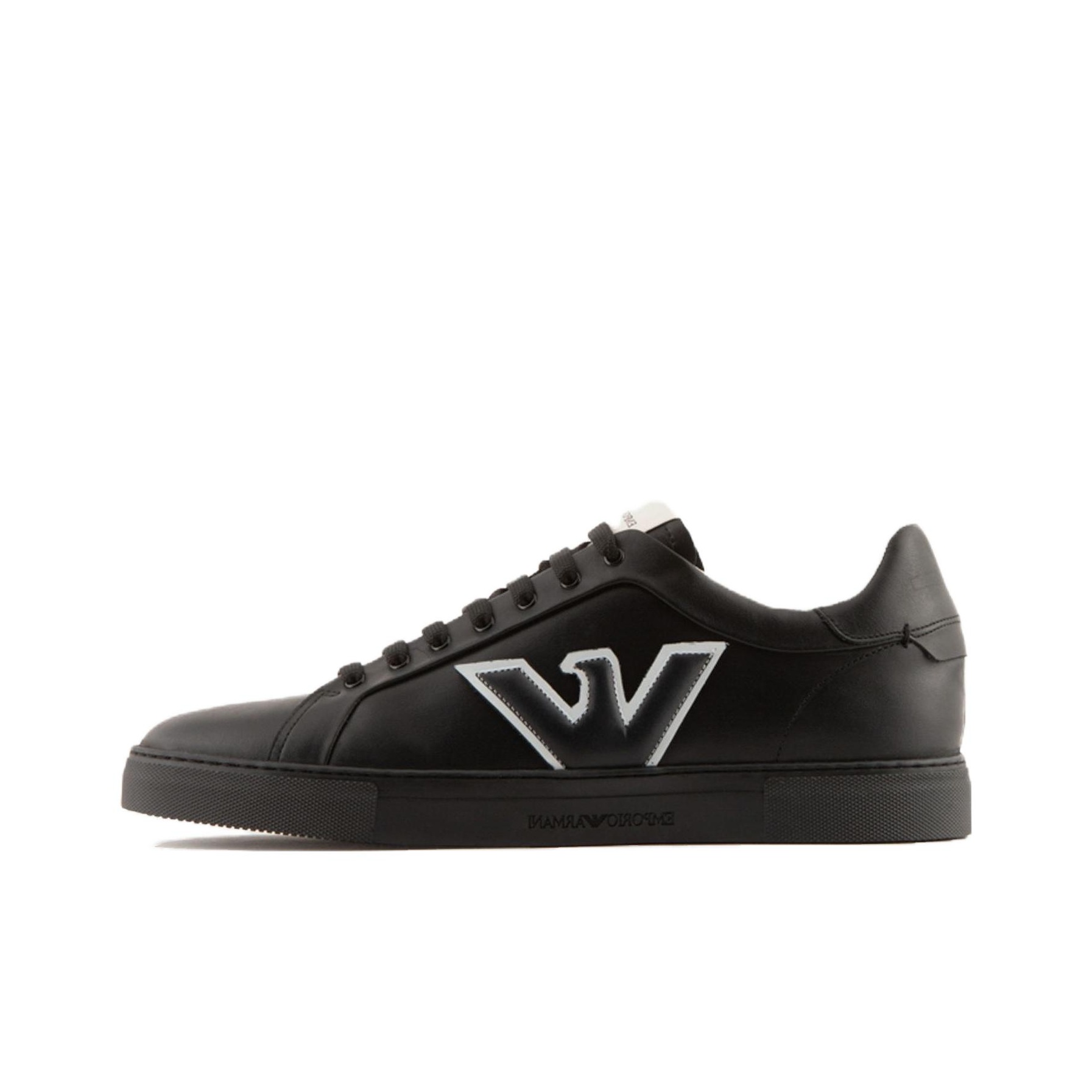 スニーカー Emporio Armani X3X187 XN850 LOGO-PRINT LACE-UP Sneakers EMPORIO ARMANI Logo Embossed Classic Cc Sneakers US M 6 - POIZON