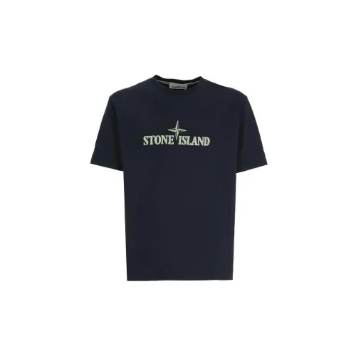 STONE ISLAND T-Shirts Men Marine Blue