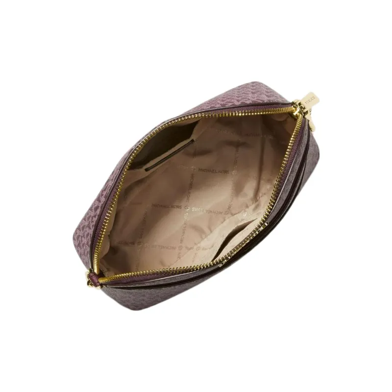 MICHAEL KORS Jet Set Travel Polyester Dome Bag Shoulder Bag Crossbody Bag Medium Size Women's Burgundy-1