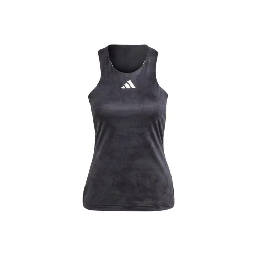 Adidas SS23 French Open Series Tank Tops Women's Carbon Black