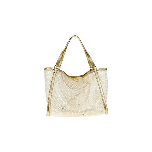 TOM FORD Leather Tote Bag, Shopping Bag, Handbag Women's Gold