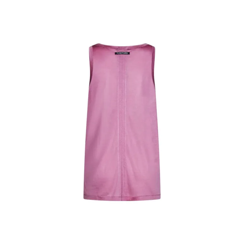 TOM FORD Logo Patch Sleeveless Tank Top-1