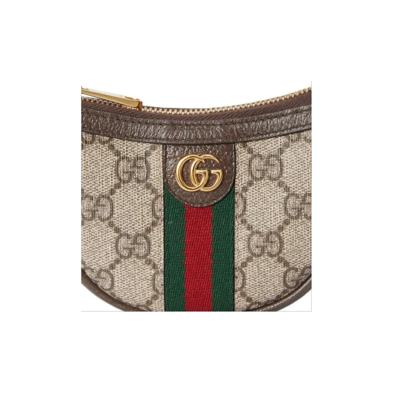 GUCCI Ophidia Canvas With Leather Handbag, Shoulder Bag Women's-7