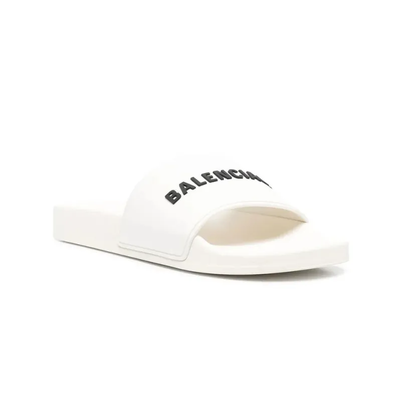 Balenciaga Pool Slides Eggshell-2