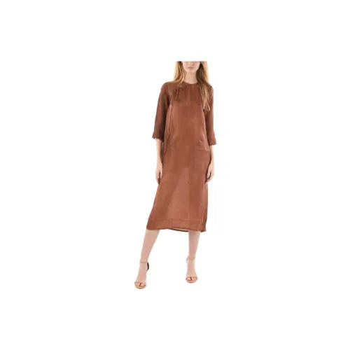 UMA WANG Long-Sleeved Dresses Women's Brown