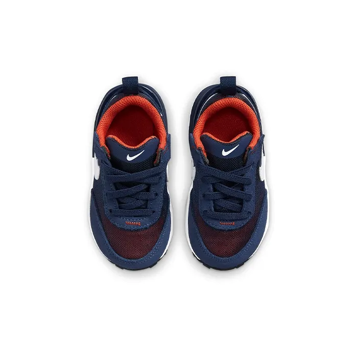 Nike Waffle One Low Top Sports Casual Shoes Blue Orange Infant And Toddler-3