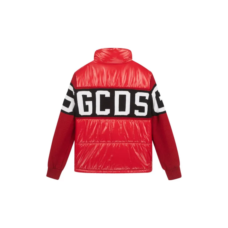 GCDS Puffer Jackets Men Red-1