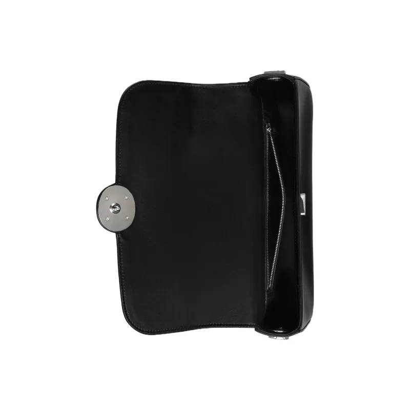 GUCCI Leather Handbag Shoulder Bag Crossbody Bag Small Size Women's Black-5