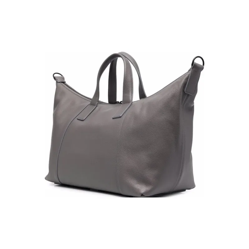 Balenciaga Hourglass Leather Handbag Large Size Men's Gray-1