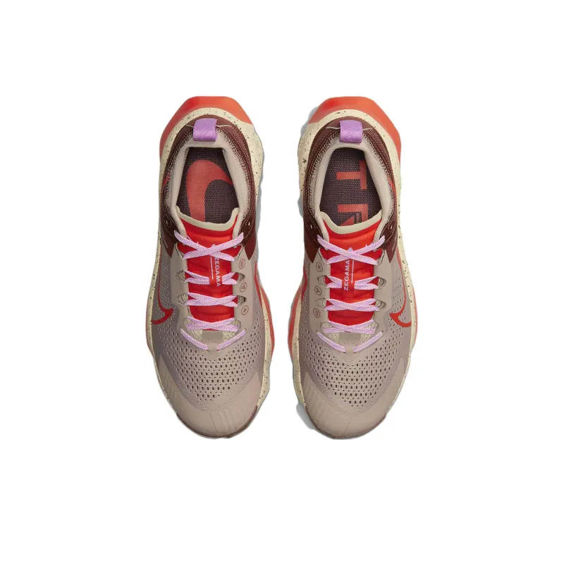 Nike ZoomX Zegama Trail Diffused Taupe Dark Pony Sanddrift Picante Red-3