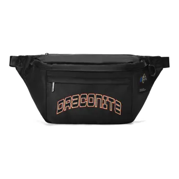 DRACONITE Fabric Shoulder Bag Crossbody Bag Fanny Pack Unisex White/Black