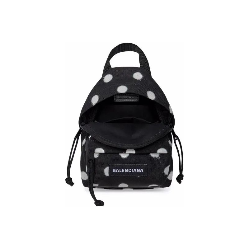 Balenciaga Nylon Backpack Mini Unisex Black-3