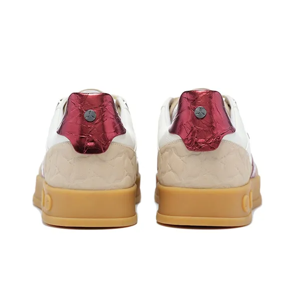 LI-NING 1990 001 Low-Top Skateboard Shoes Men's White Umber-3