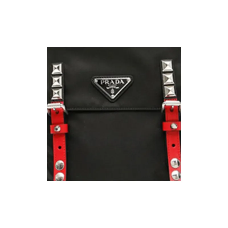 PRADA Nylon Material Shoulder Bag Crossbody Bag Women's Black-6