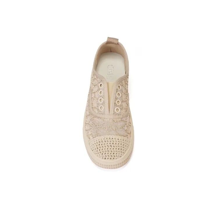 OMS Skateboard Shoes Women's Low Top Black/Apricot-10