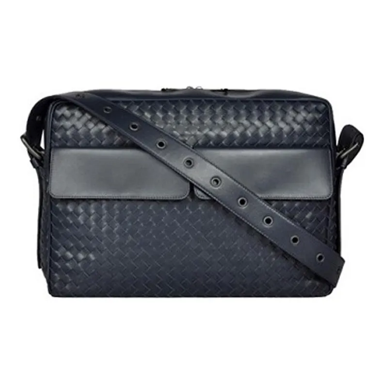 Bottega Veneta Sheepskin Shoulder Bag Crossbody Bag Regular Men's Dark Blue-0