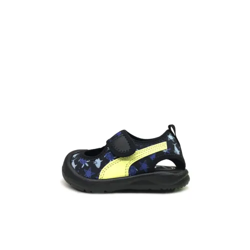 (TD)Puma Aquacat Sandals Black/Yellow