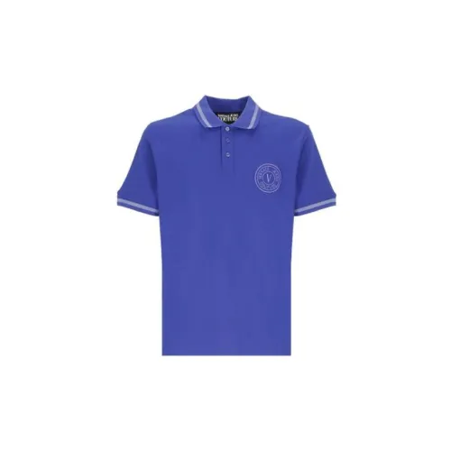 VERSACE JEANS COUTURE Polo Shirts Men Blue