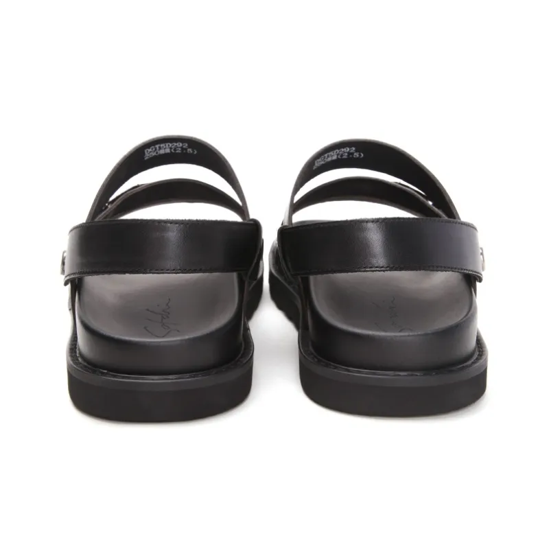 Satchi Stylish Sandals Men's Black-4