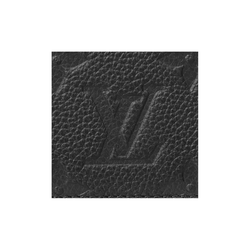 LOUIS VUITTON Lv Charms Card Holder Black-4
