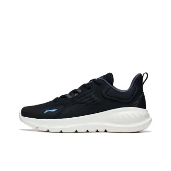 LiNing EasyFit Fle Wear Resistant Breathable Cushioning Low Top Running Shoes Men's Black Blue