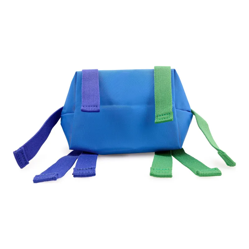 LONGCHAMP Le Pliage Re play Canvas With Leather Trim One Shoulder Canvas Bag Handbag Small Size Women's Blue-3