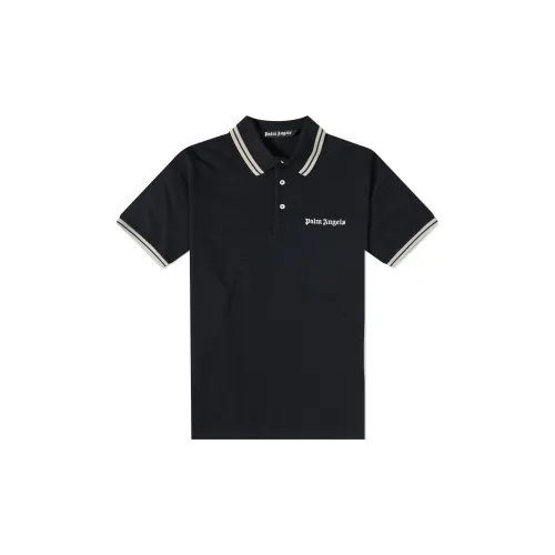 PALM ANGELS Polo Shirts Men Black