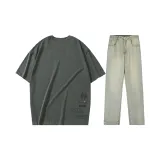 Set (cement gray T-shirt + yellow mud jeans)