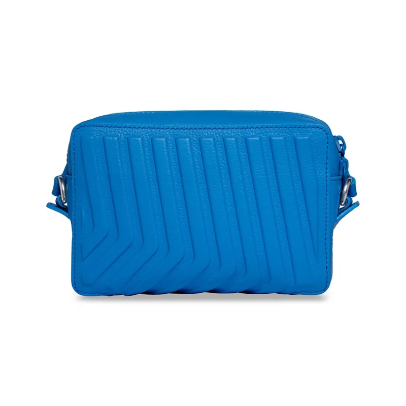 Balenciaga Car Grained Calfskin Camera Bag Shoulder Bag Crossbody Bag Men's Blue-4
