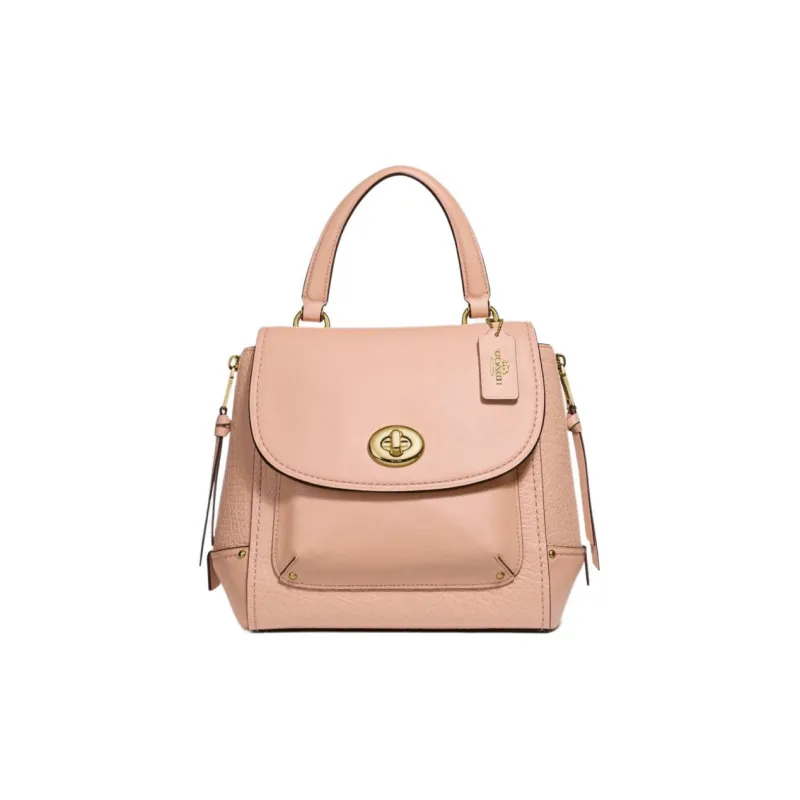 COACH Cow Leather Backpack Trumpets Women's Pink-0