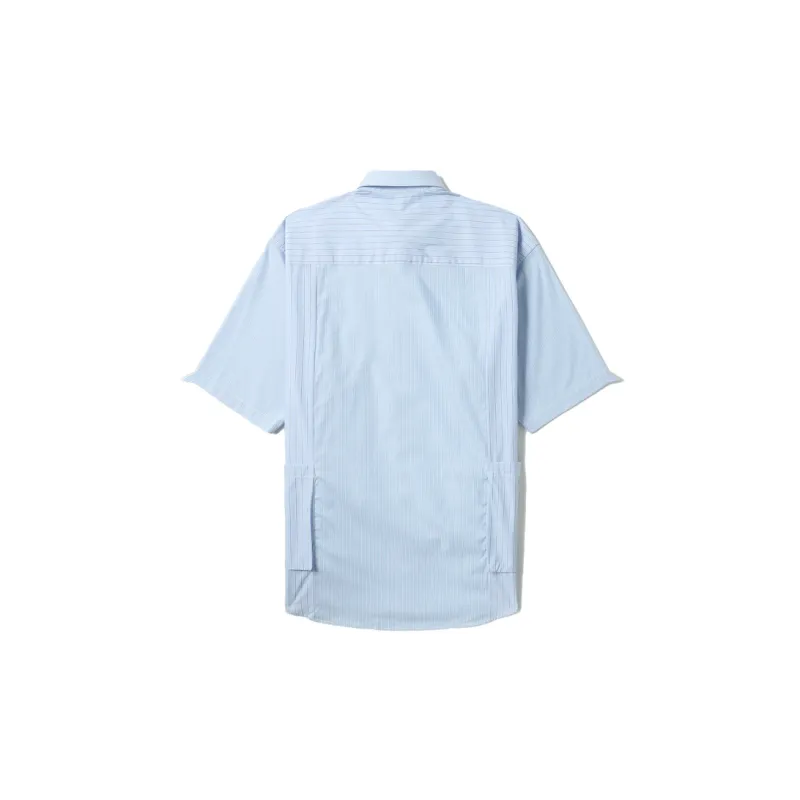 MUSIUM DIV Stripe pattern Short sleeve Shirt-5