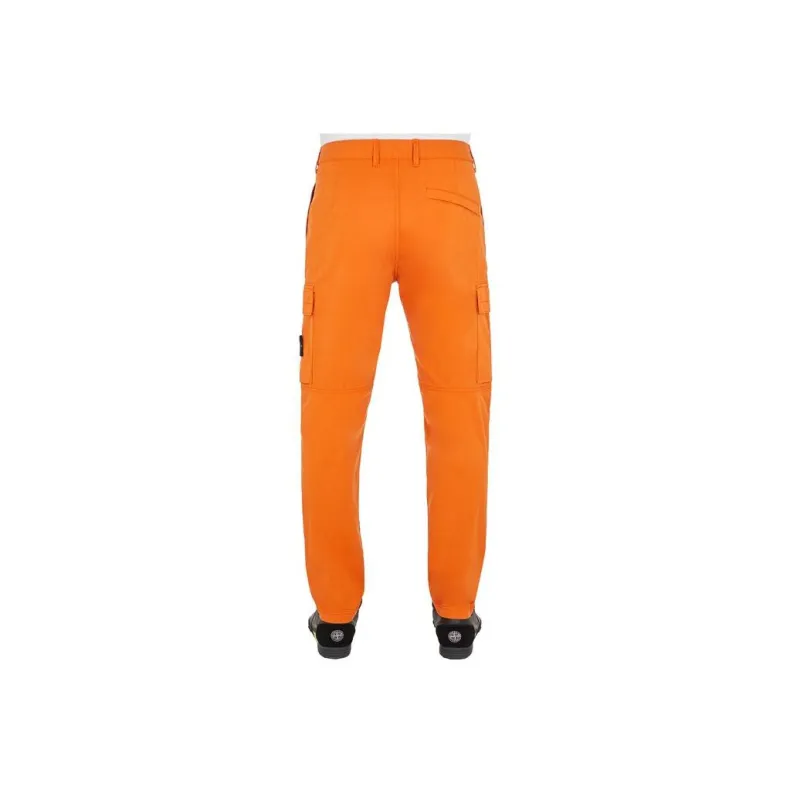 STONE ISLAND Cargo Pants Men Orange-1