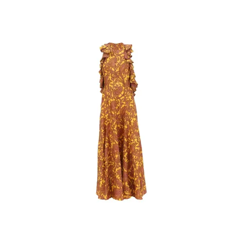 Zimmermann Sleeveless Dresses Women's Yellow Brown