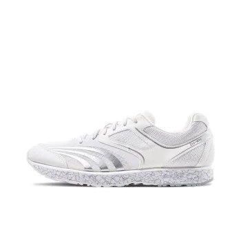 DO WIN Cushioning Anti Slip And Wear Resistant Low Top Marathon Running Shoes Unisex White Silver