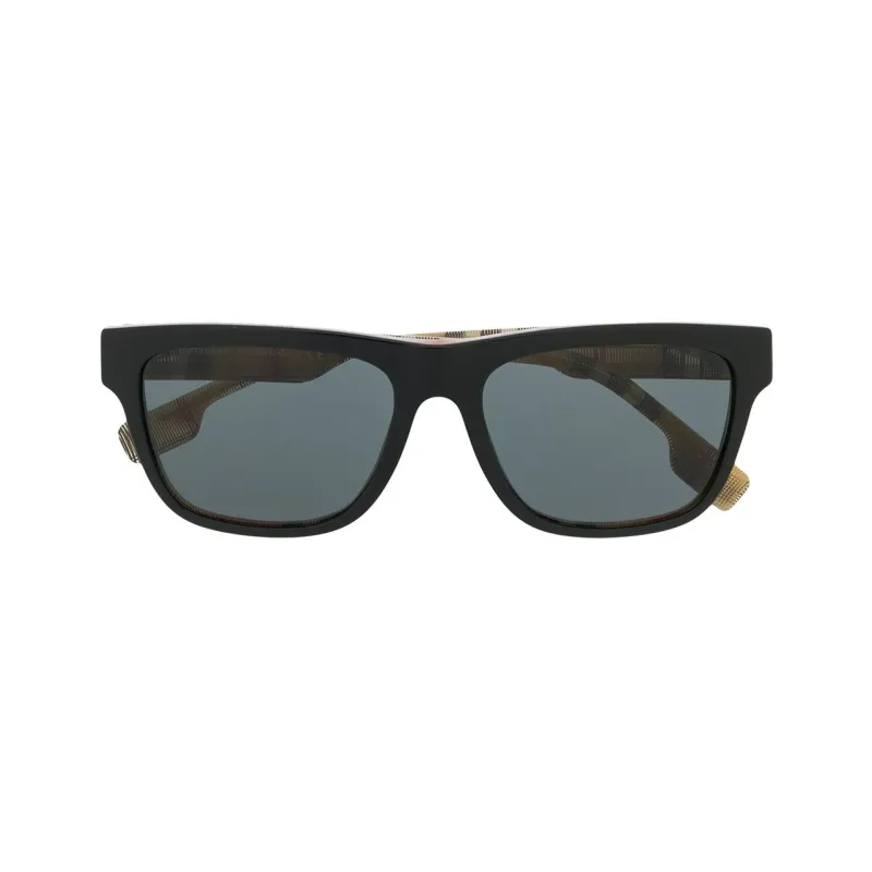 Burberry Eyewear Vintage Check Square Frame Sunglasses-1