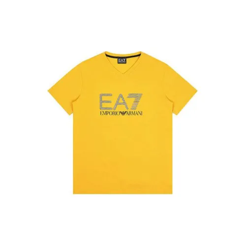 EMPORIO ARMANI T-Shirts Men Yellow