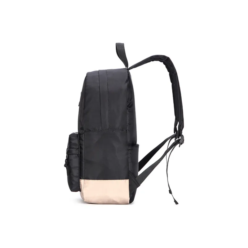 NOMK Nylon Fabric 14 Inch Laptop Bag Travel Bag Backpack Regular Unisex Black-2