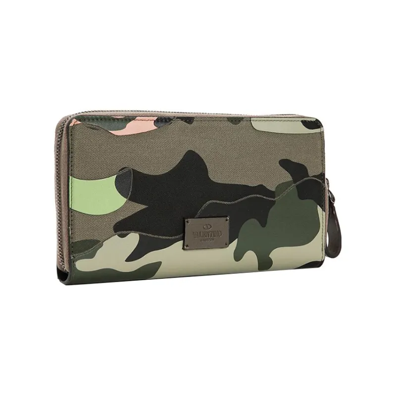 Valentino Fabric Clutches Wallets Women's Camouflage-1