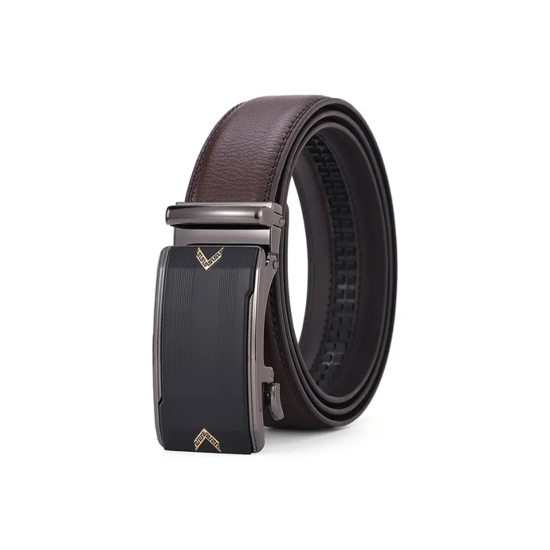 KENMO Subtle And Elegant Business Casual Convenient Automatic Buckle Width 3.5cm Gift Box Set Leather Belts Men's-4
