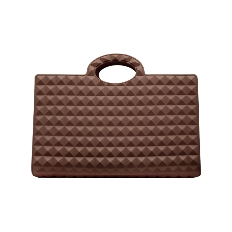 Valentino Rubber Tote Bag, Shopping Bag, Shoulder Bag, Handbag Women's Caramel-0