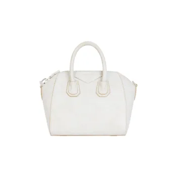 GIVENCHY Antigona Cow Leather Shoulder Bag Crossbody Bag Handbag Mini Women's Ivory White