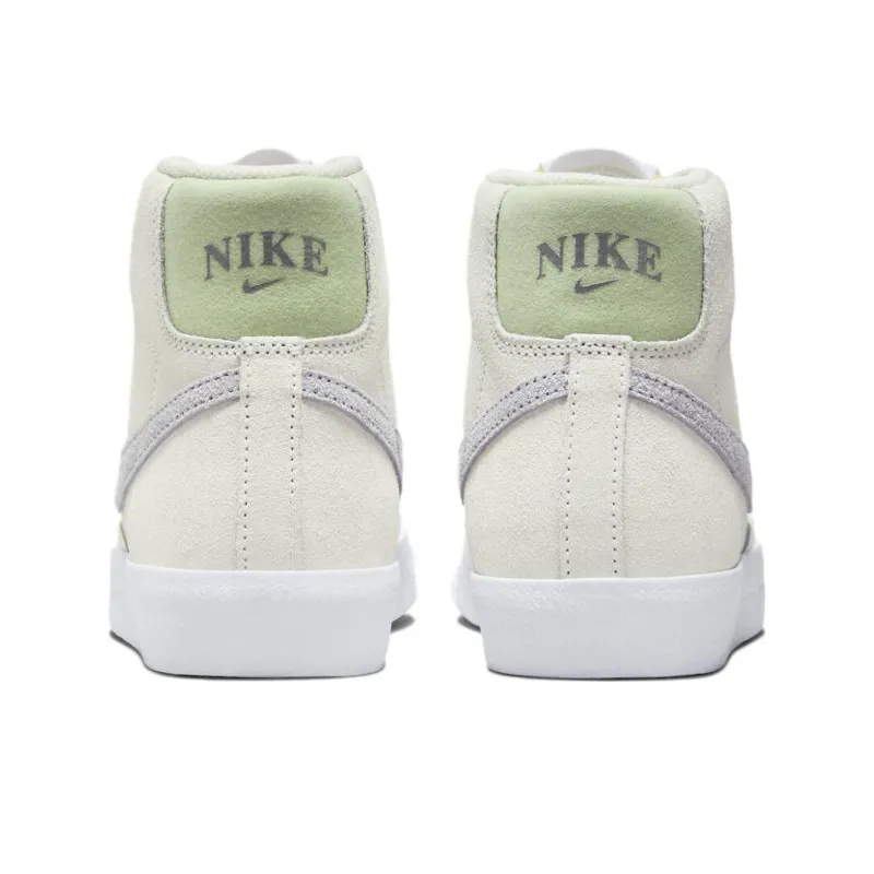 Nike Blazer '77 Abrasion Resistant Breathable Mid Top Skateboard Shoes Men's White Purple-4