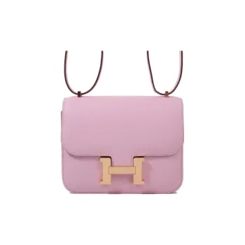 HERMES Constance Epsom Leather KangKang Shoulder Crossbody Bag Mini Women's X9 Mauve Sylvestre Marigold Purple