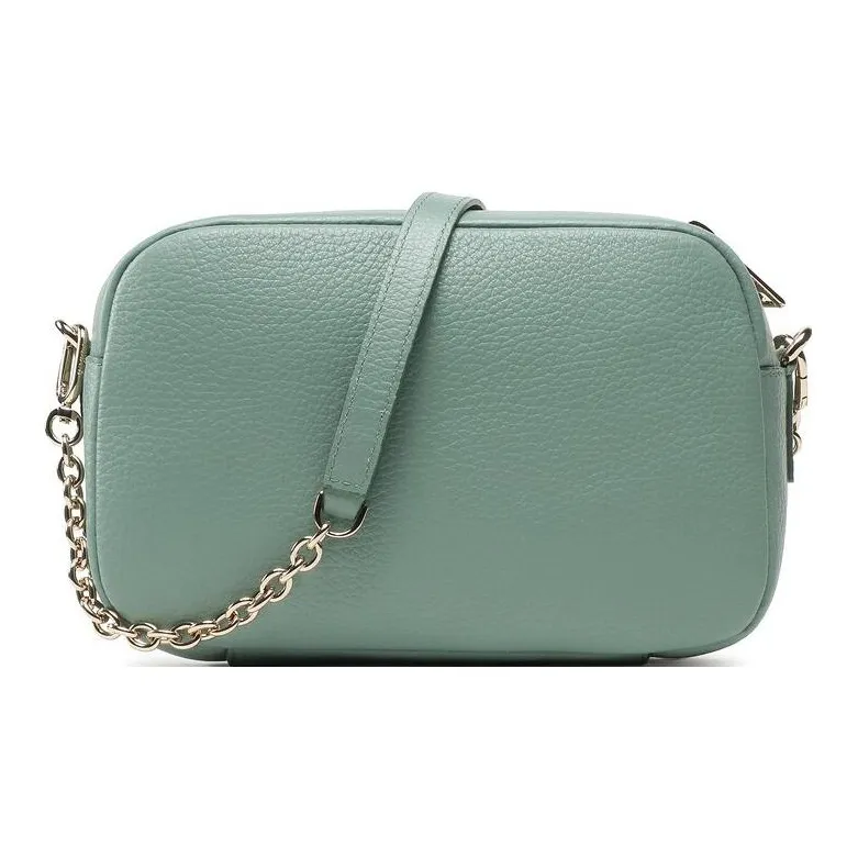 Furla Favola Grained Leather Camera Bag Handbag Shoulder Bag Crossbody Bag Medium Size Women's Mineral Green-2