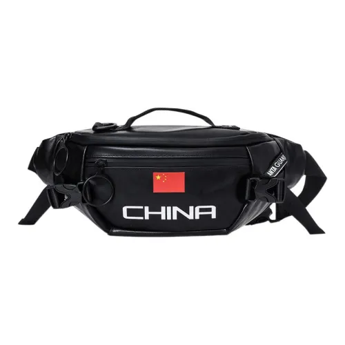 Anta Polyester Fanny Pack Regular Unisex Black
