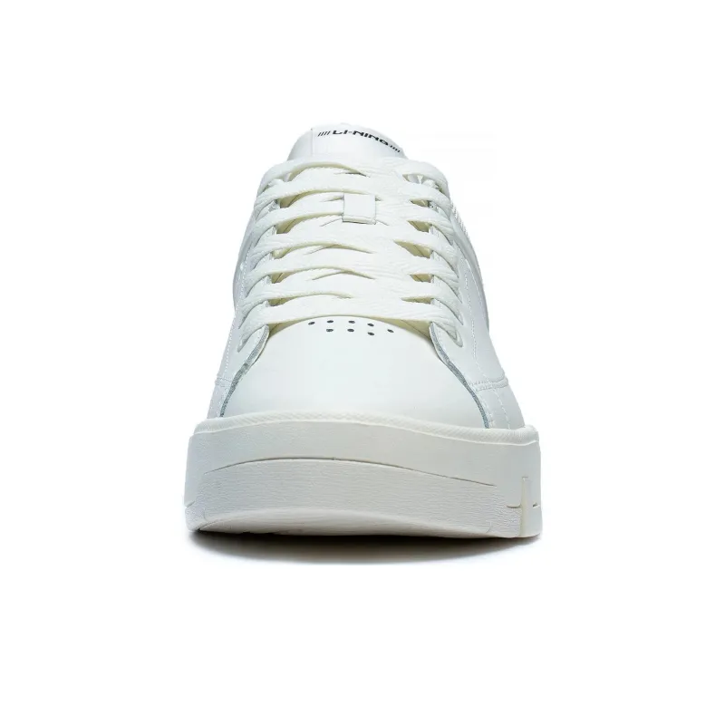 LiNing COMMON 70s Wear resistant And Lightweight Low Top Skateboard Shoes Men's White-4
