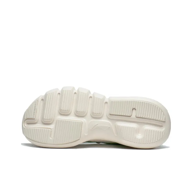 LiNing Essence Essence Anti Slip Wear Resistant Low Top Sports Casual Shoes Women's Green Gray-6