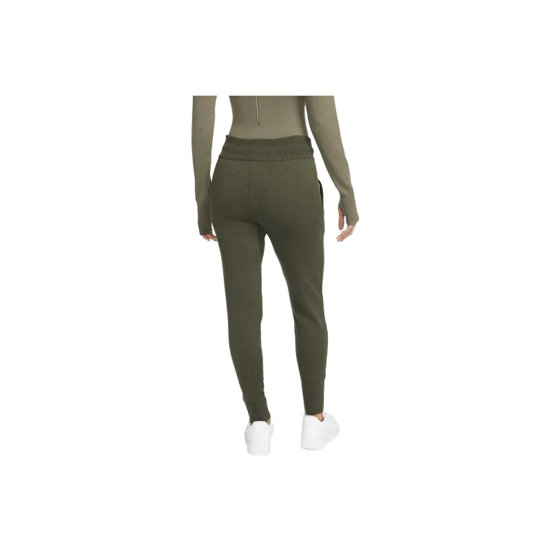 Nike Knitted Sweatpants Women's Olive Green-1